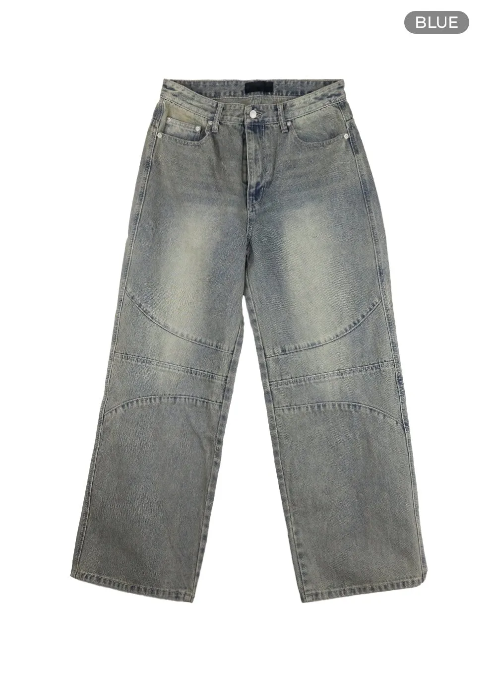Men's Stitched Loose Fit Jeans IL412