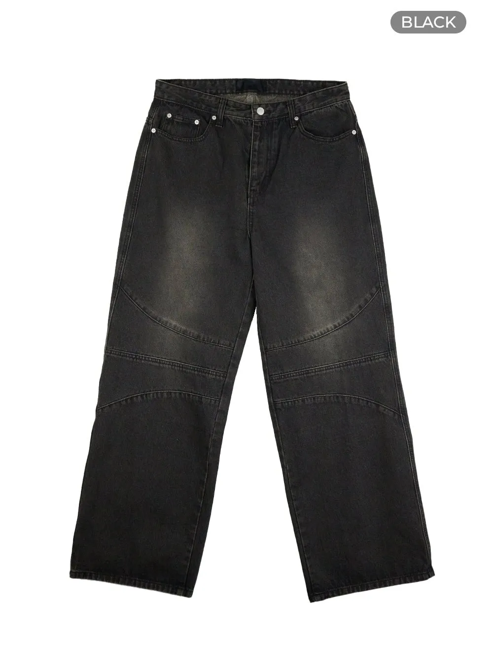 Men's Stitched Loose Fit Jeans IL412