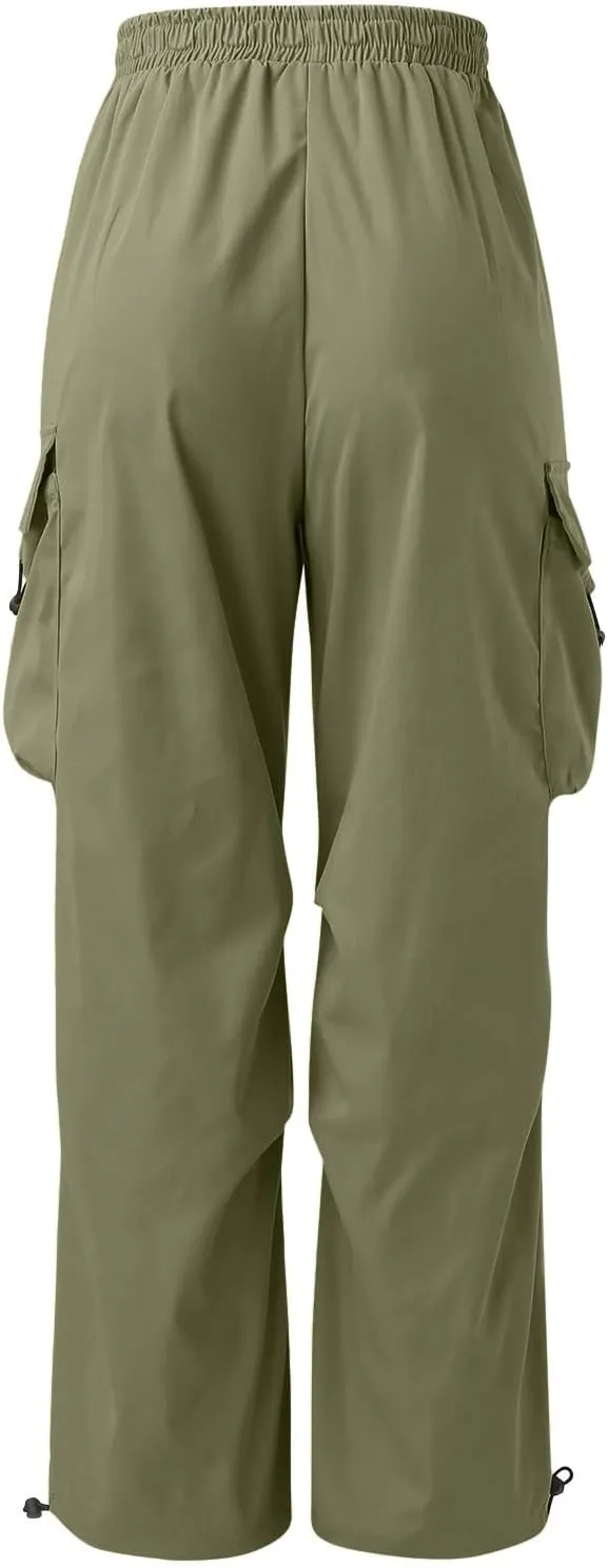 Mens Stretchy Cargo Jogger Pants Elastic Waist Multi Pockets Comfortable Athletic Fit Outdoor Casual Fashion Trousers
