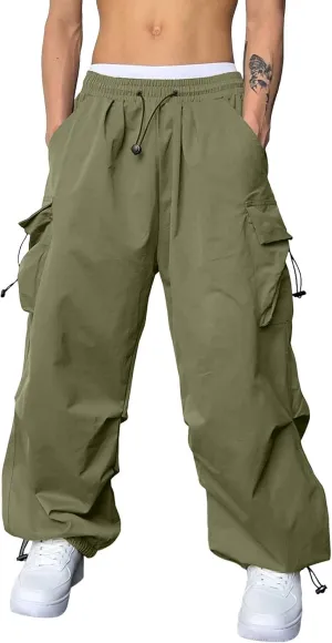 Mens Stretchy Cargo Jogger Pants Elastic Waist Multi Pockets Comfortable Athletic Fit Outdoor Casual Fashion Trousers