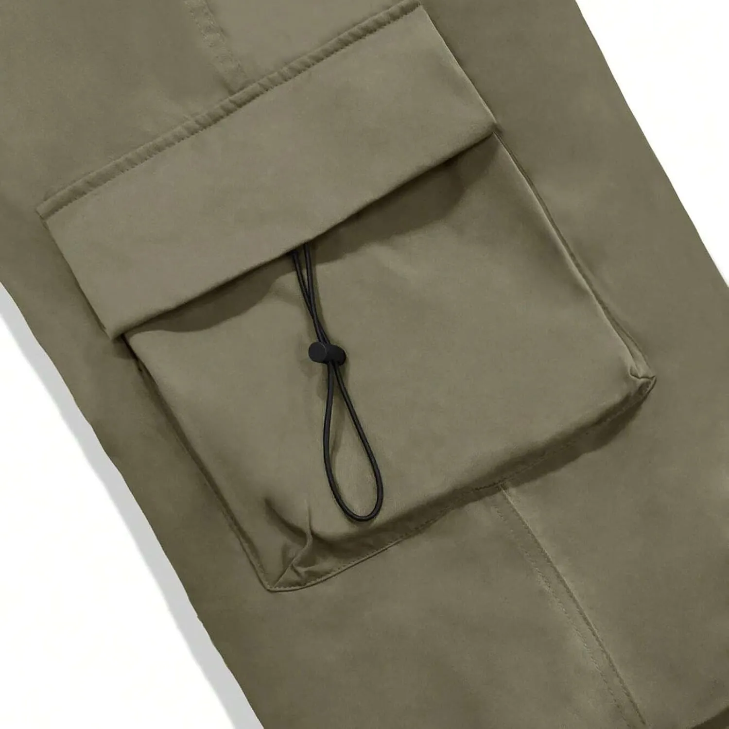 Mens Stretchy Cargo Jogger Pants Elastic Waist Multi Pockets Comfortable Athletic Fit Outdoor Casual Fashion Trousers