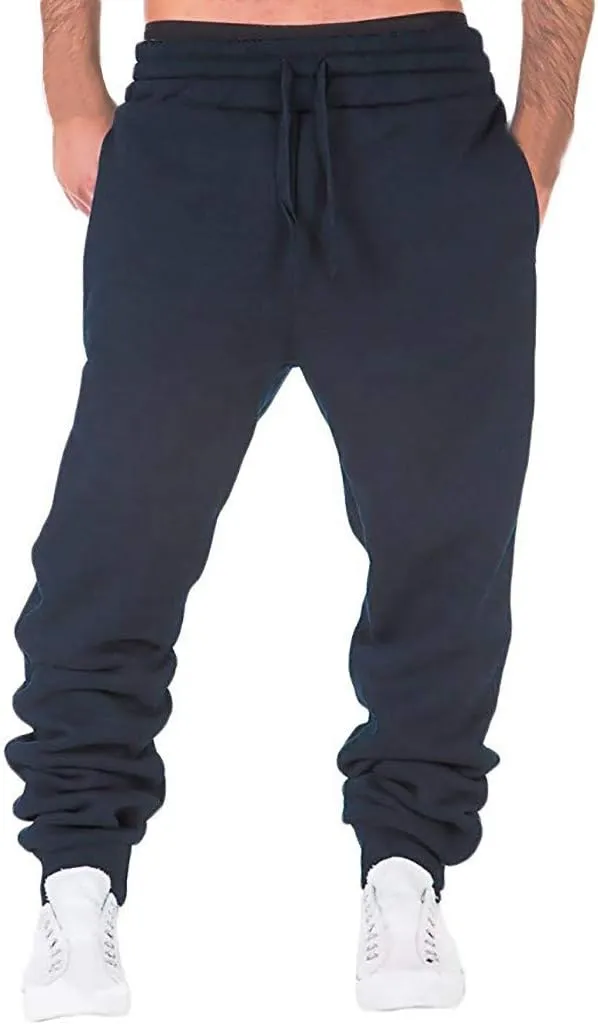 Mens Sweatpants with Pockets Baggy Big and Tall Jogger Sweatpants Cargo Joggers for Men Stretch Relaxed Fit Elastic