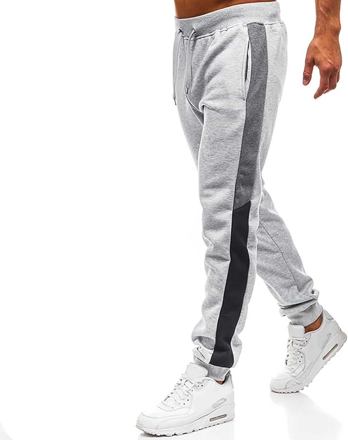 Mens Sweatpants with Pockets Fit Casual Trousers Mens Lightweight Running Gym Jogger Pants Men's Workout Sweatpants
