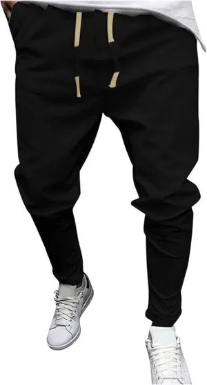 Mens Sweatpants with Pockets Pants Fitness Sports Trousers Men's Cargo Pants Big and Tall Men's Elastic Waist Work
