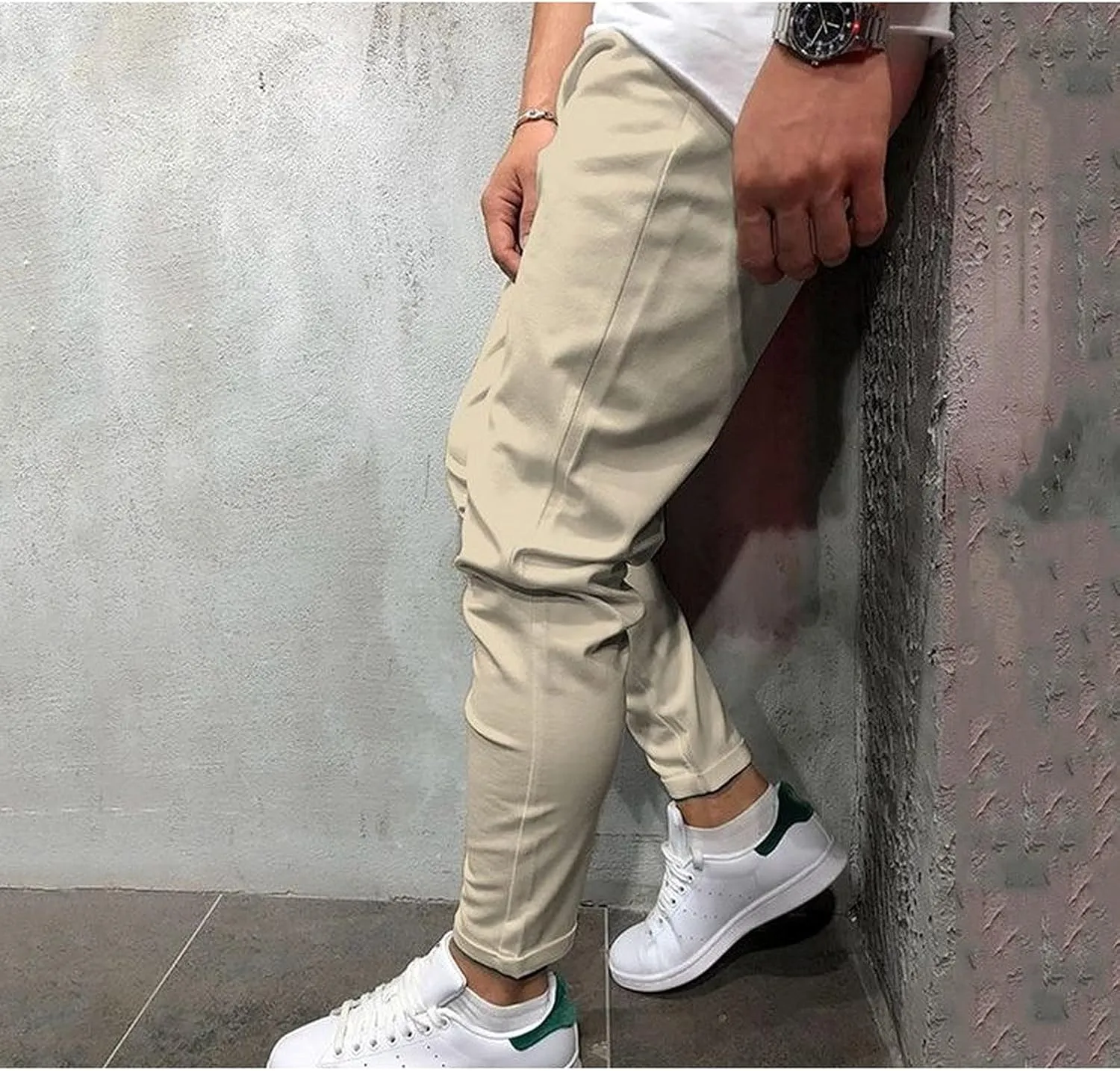 Mens Sweatpants with Pockets Pants Fitness Sports Trousers Men's Cargo Pants Big and Tall Men's Elastic Waist Work