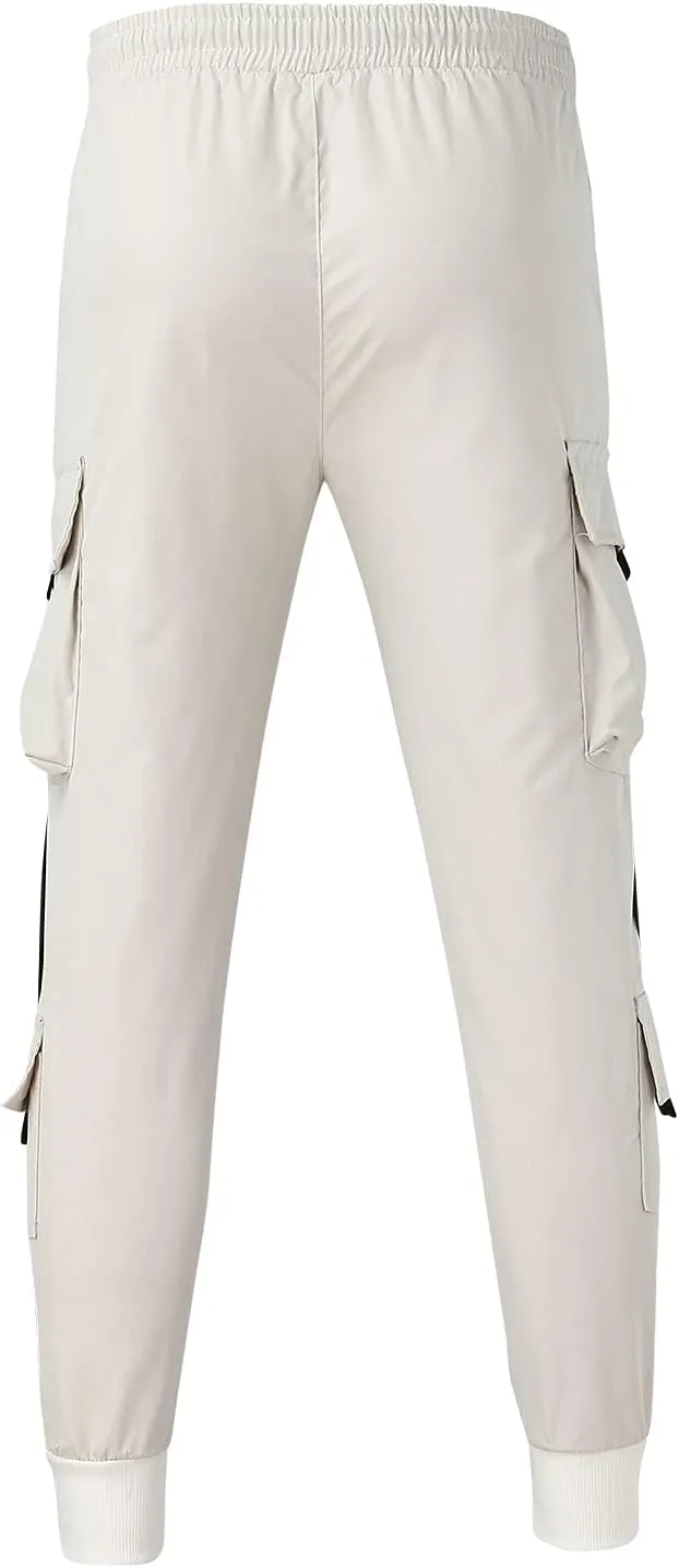 Men's Tactical Cargo Pants Multi-Pocket Outdoor Workwear Lightweight Comfortable Straight Fit Stretch Breathable