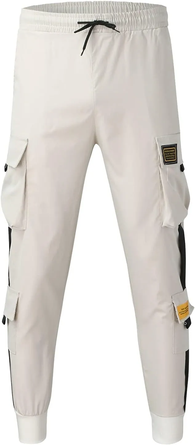 Men's Tactical Cargo Pants Multi-Pocket Outdoor Workwear Lightweight Comfortable Straight Fit Stretch Breathable
