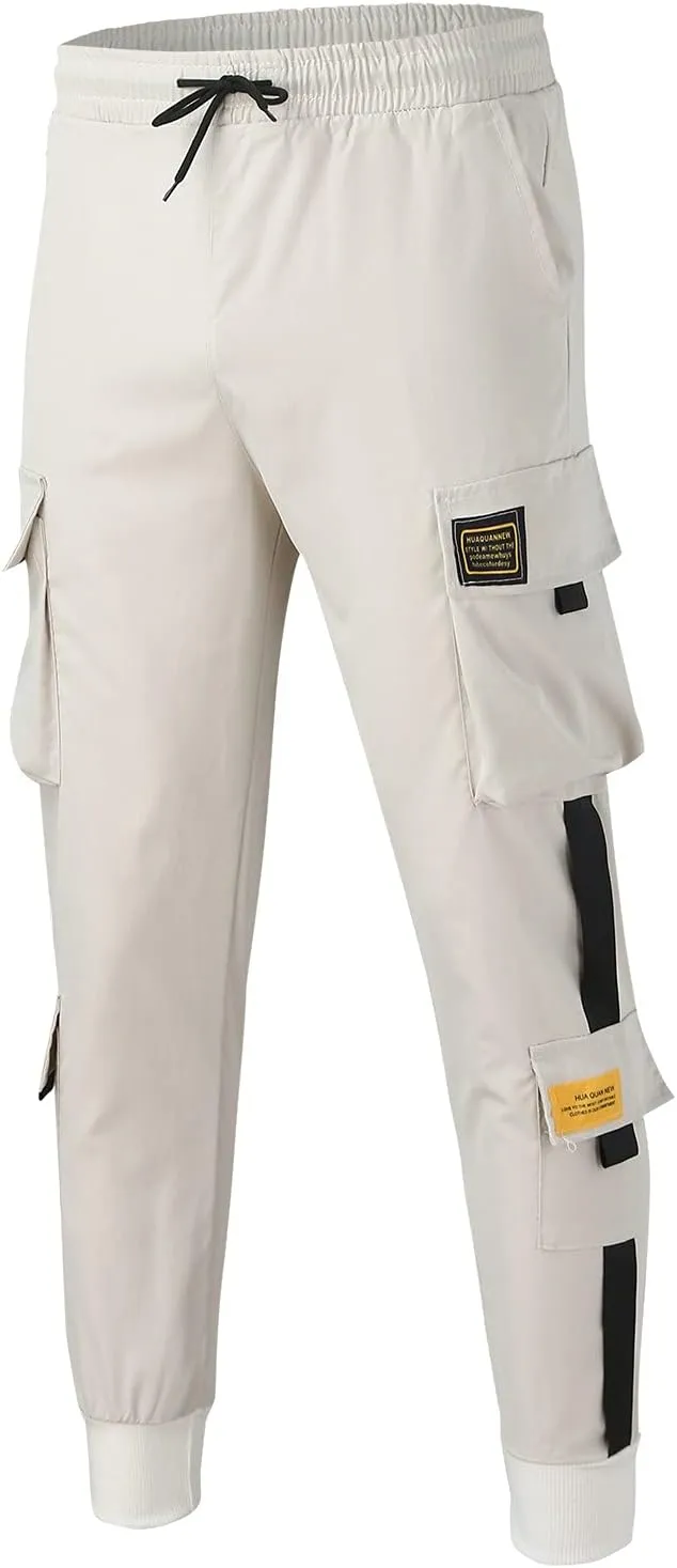 Men's Tactical Cargo Pants Multi-Pocket Outdoor Workwear Lightweight Comfortable Straight Fit Stretch Breathable