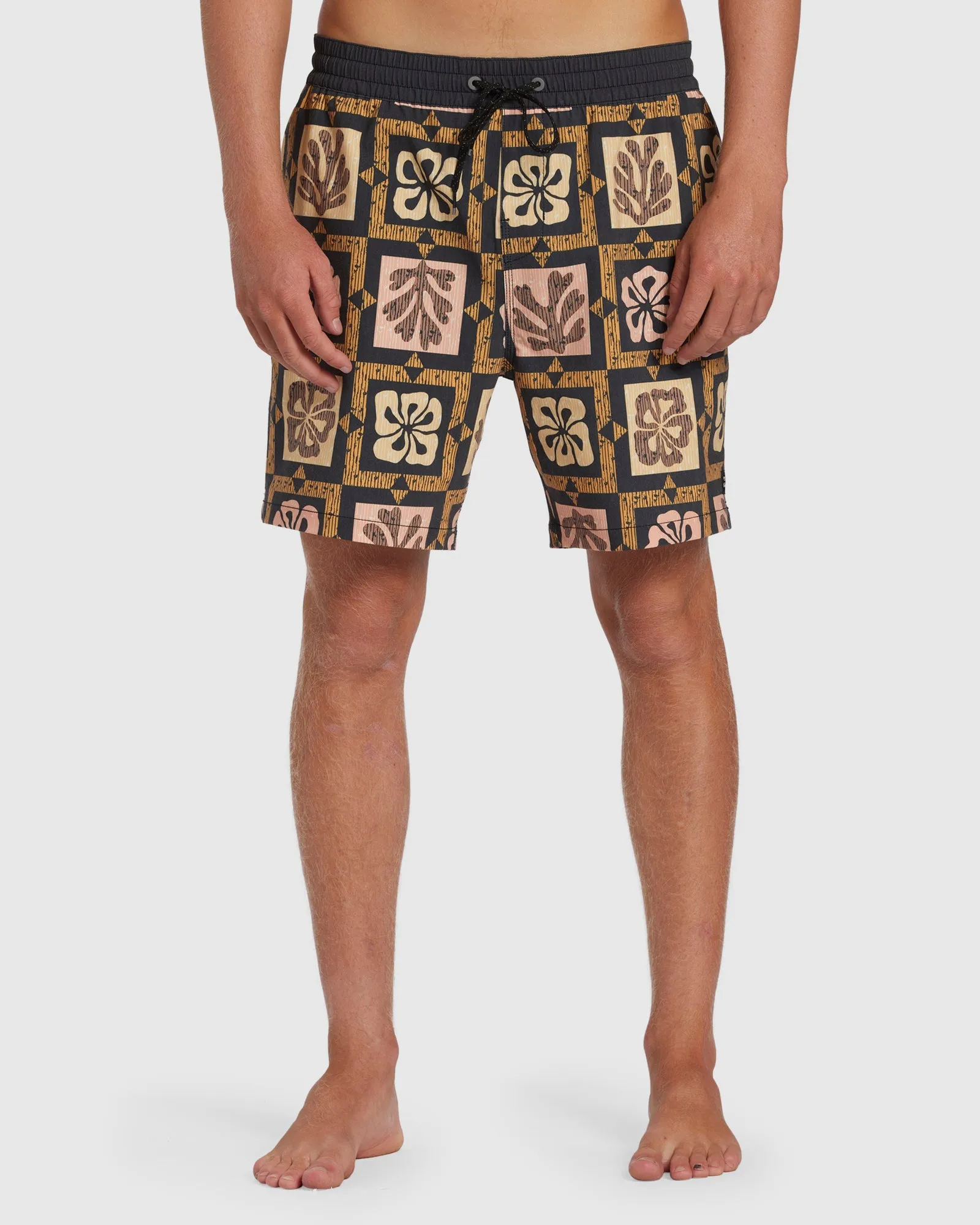 Mens Tiki Reef Layback Boardshorts