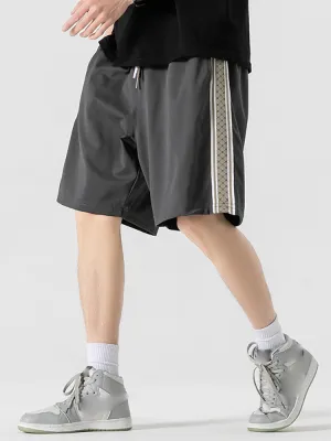 Men'S Vintage Stripe Cropped Shorts