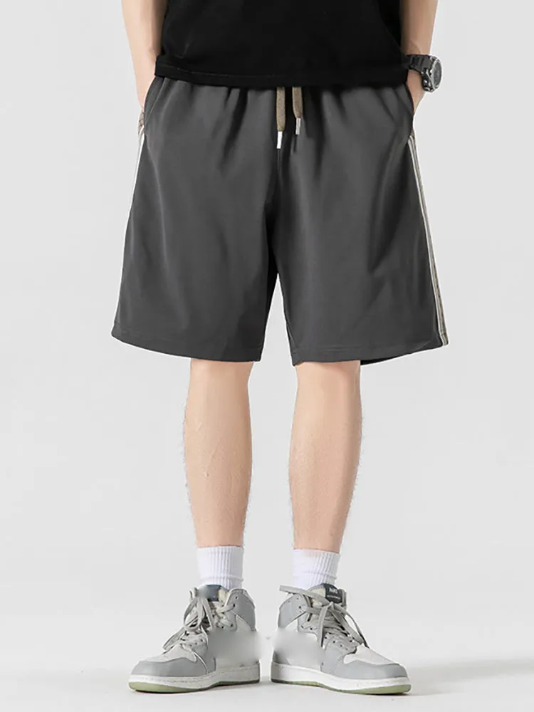 Men'S Vintage Stripe Cropped Shorts