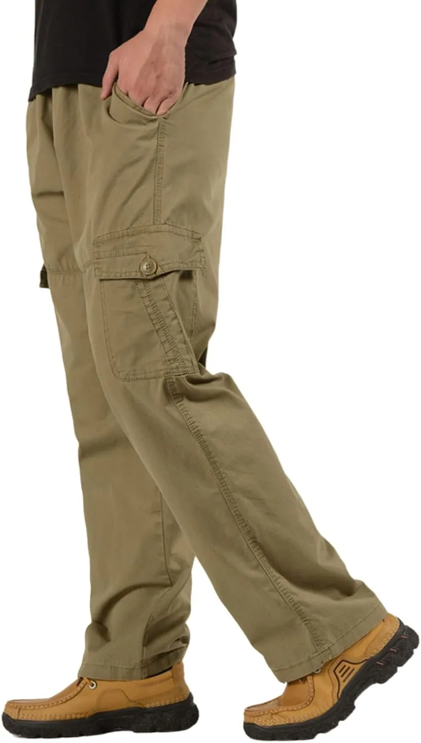 Mens Workout Cargo Sweatpants Yoga Sweatpants Athletic Lounge Pants Loose Drawstring Casual Jersey Pants Joggers for