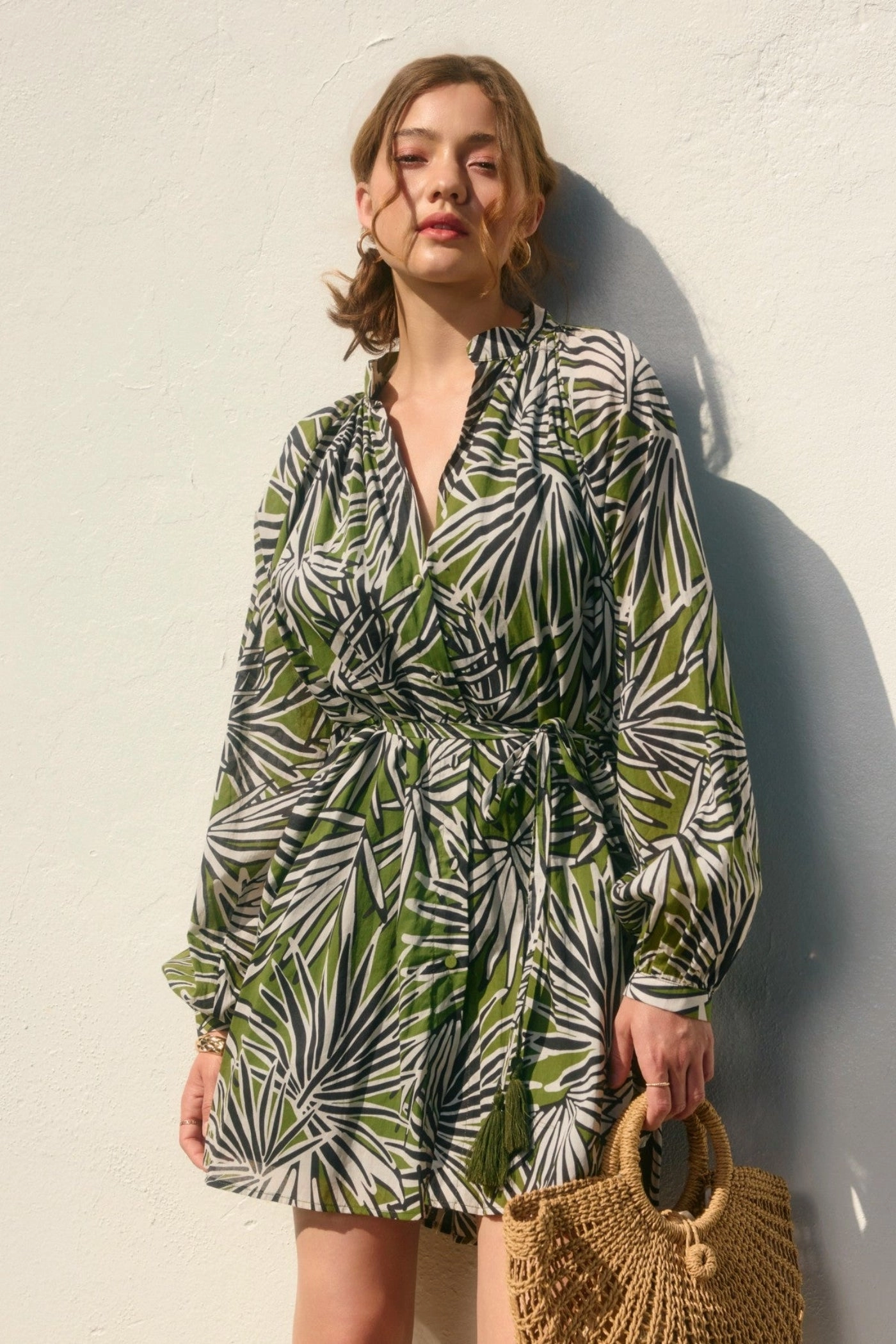 Fresh Texture Modern Comfort MEREDITH TROPICAL MINI DRESS