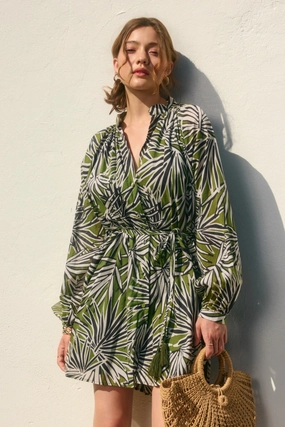 Fresh Texture Modern Comfort MEREDITH TROPICAL MINI DRESS