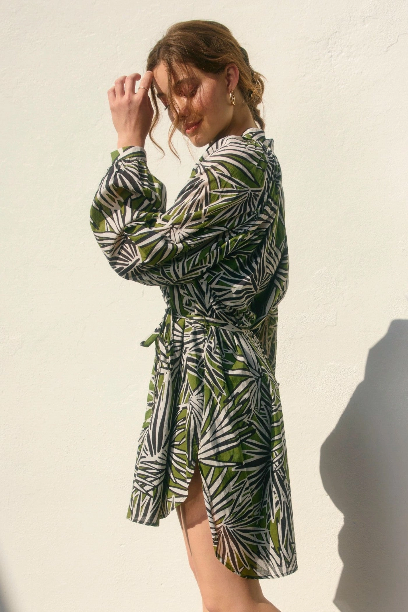 MEREDITH TROPICAL MINI DRESS Texture Soft