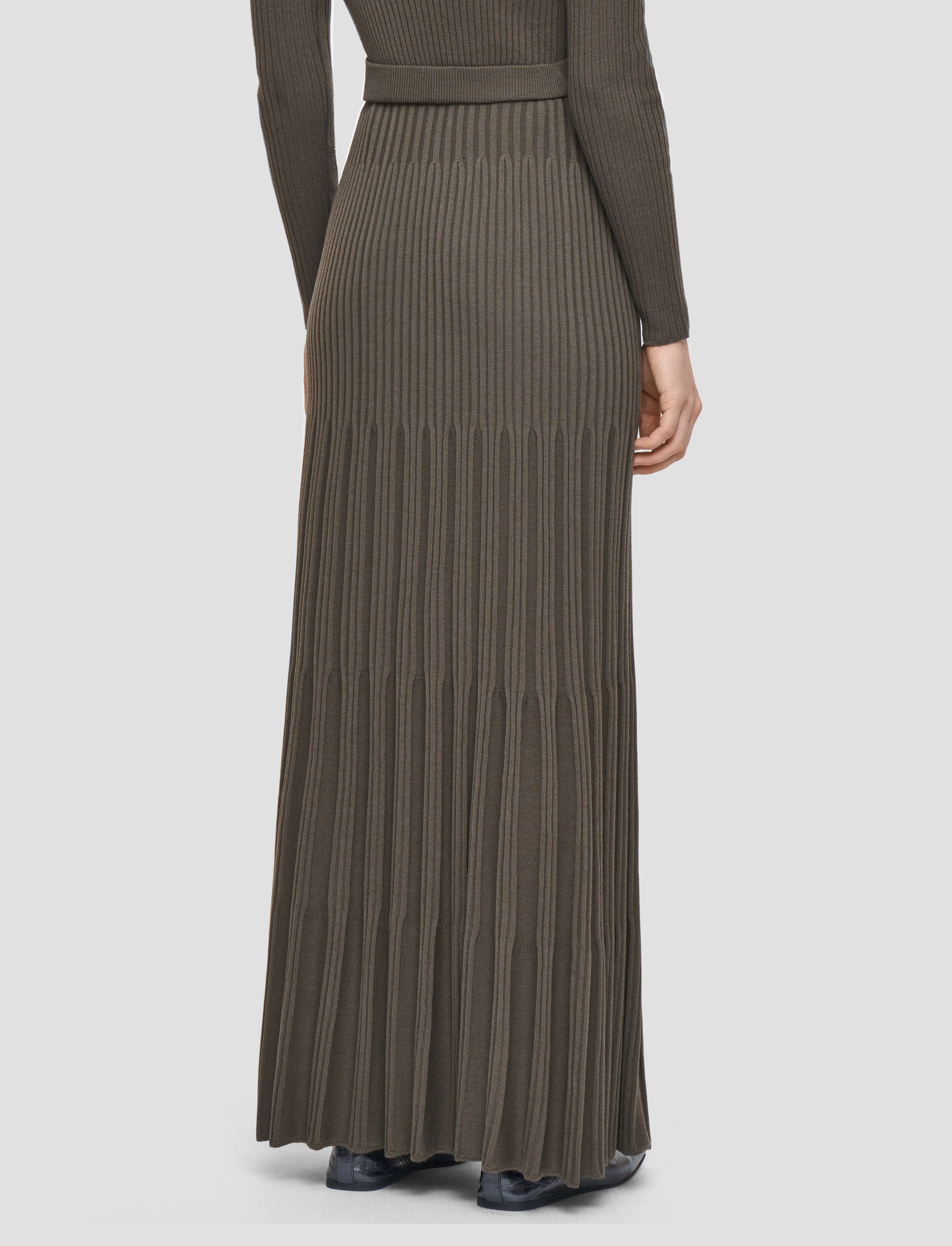 Merino Rib Knit Skirt Global Inspiration