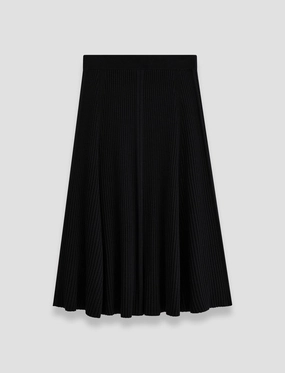 Merino Silk Rib Skirt Sustainable