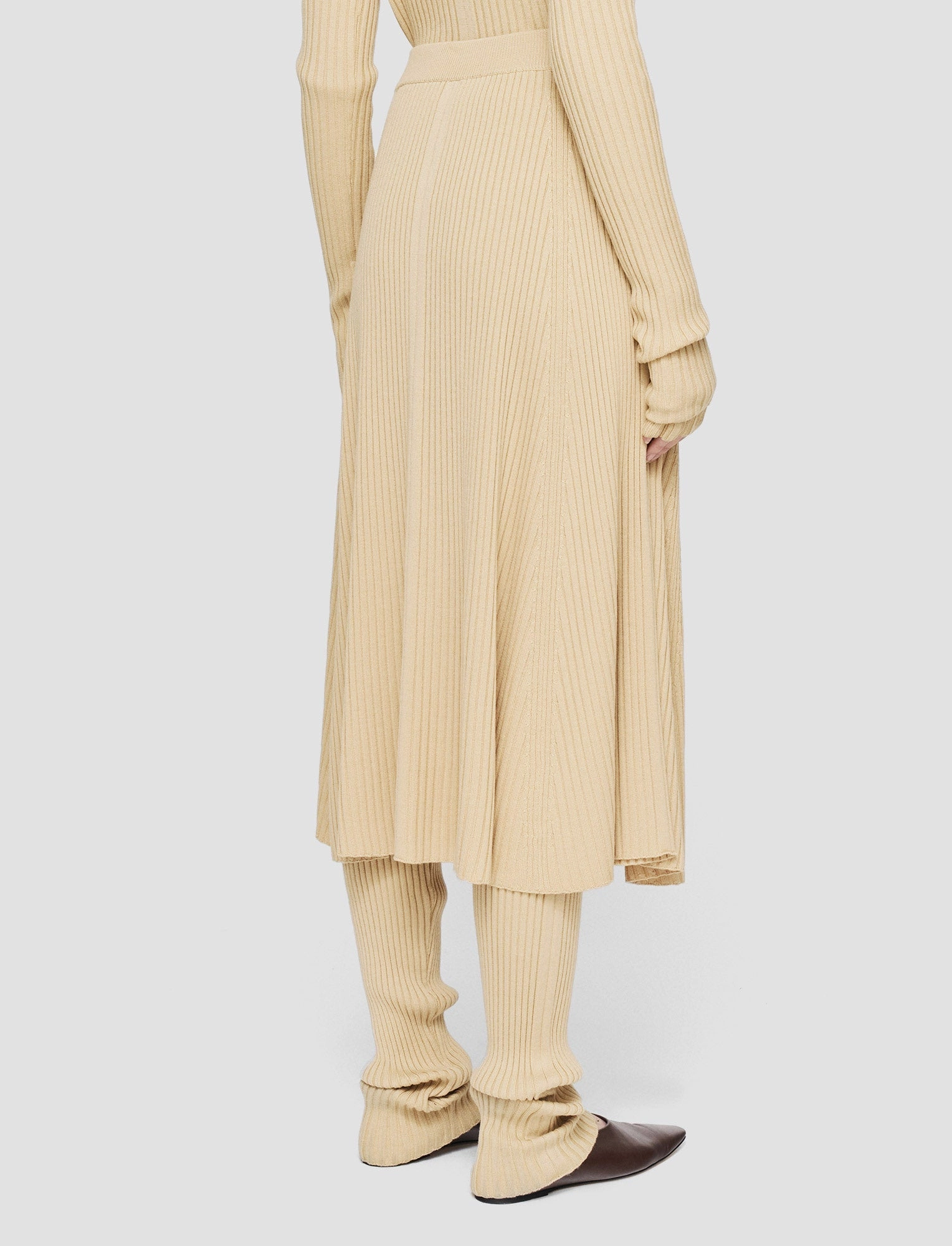 Merino Silk Rib Skirt Style Innovation
