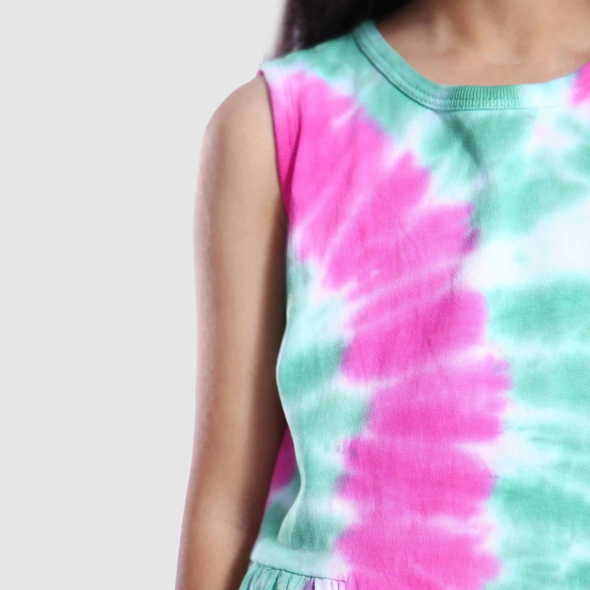 MERMAID SLEEV LESS LONG FROCK