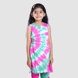 MERMAID SLEEV LESS LONG FROCK