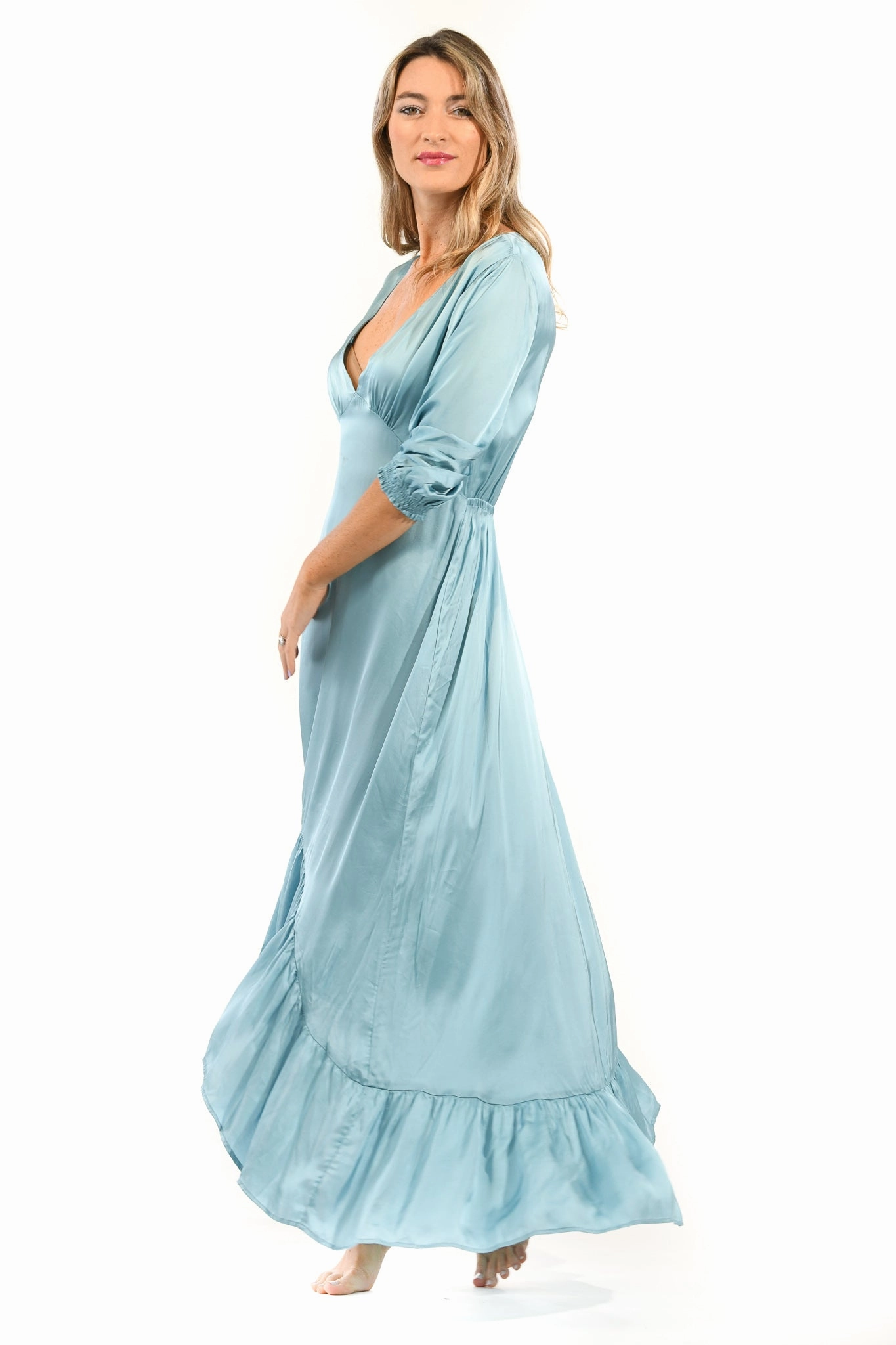 Whimsical Mood Saline Dress Long / Topaz