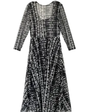 Mesh Midi Dress | Tie Dye