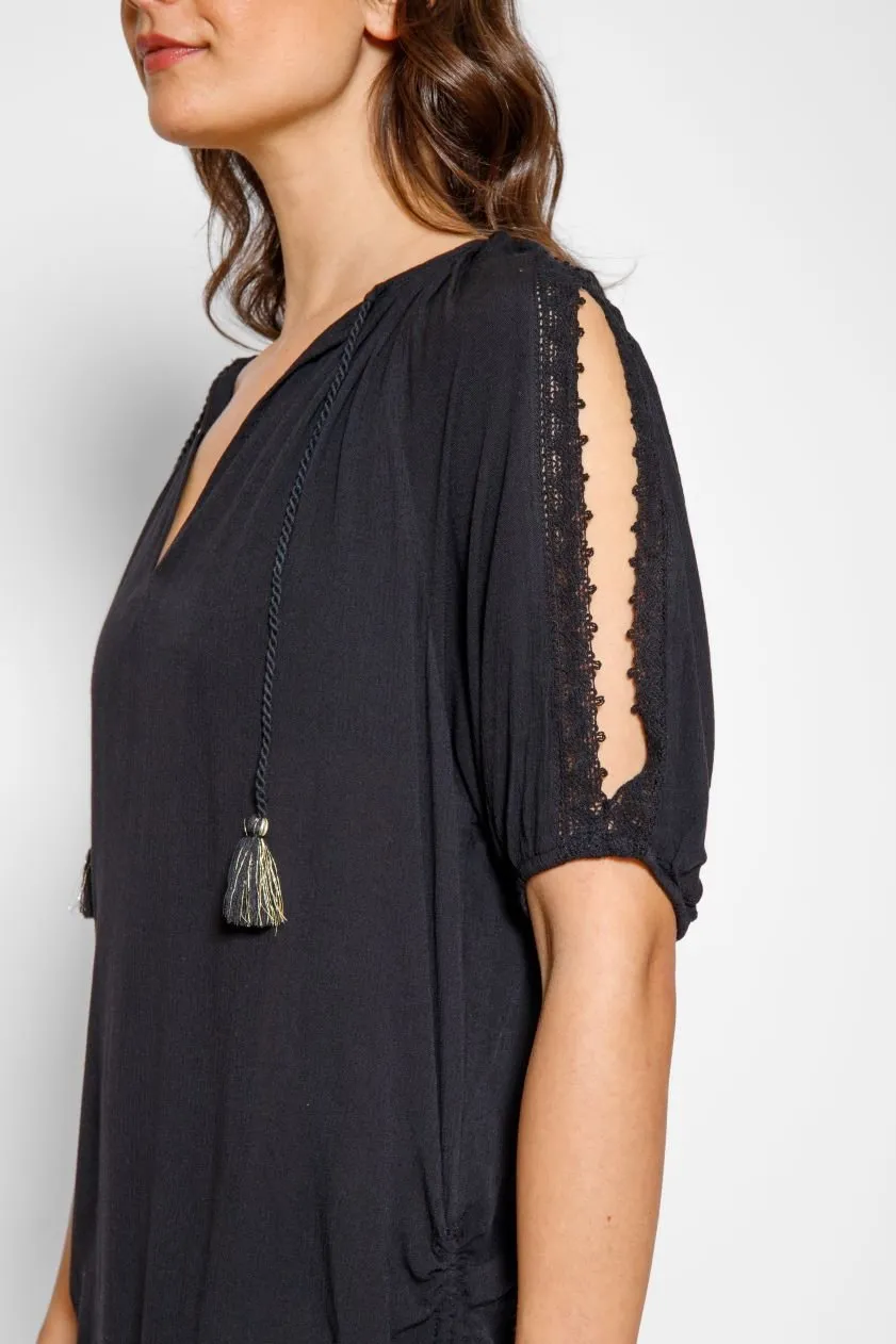 Miami Gathered Tunic Dress