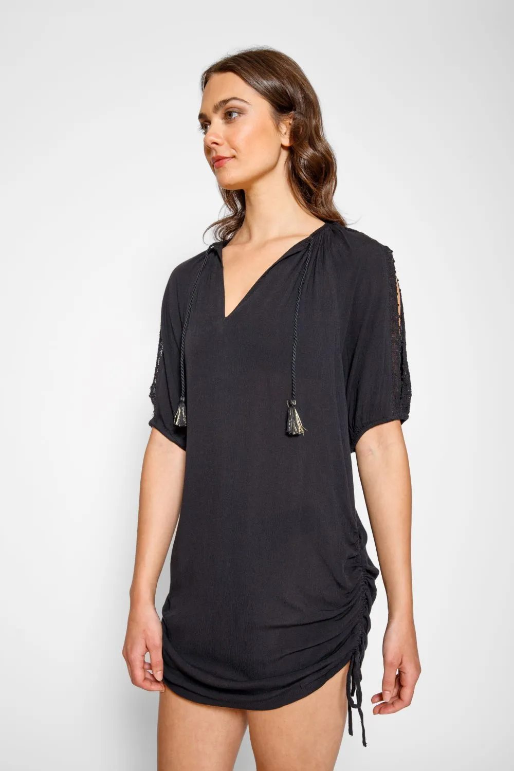 Miami Gathered Tunic Dress