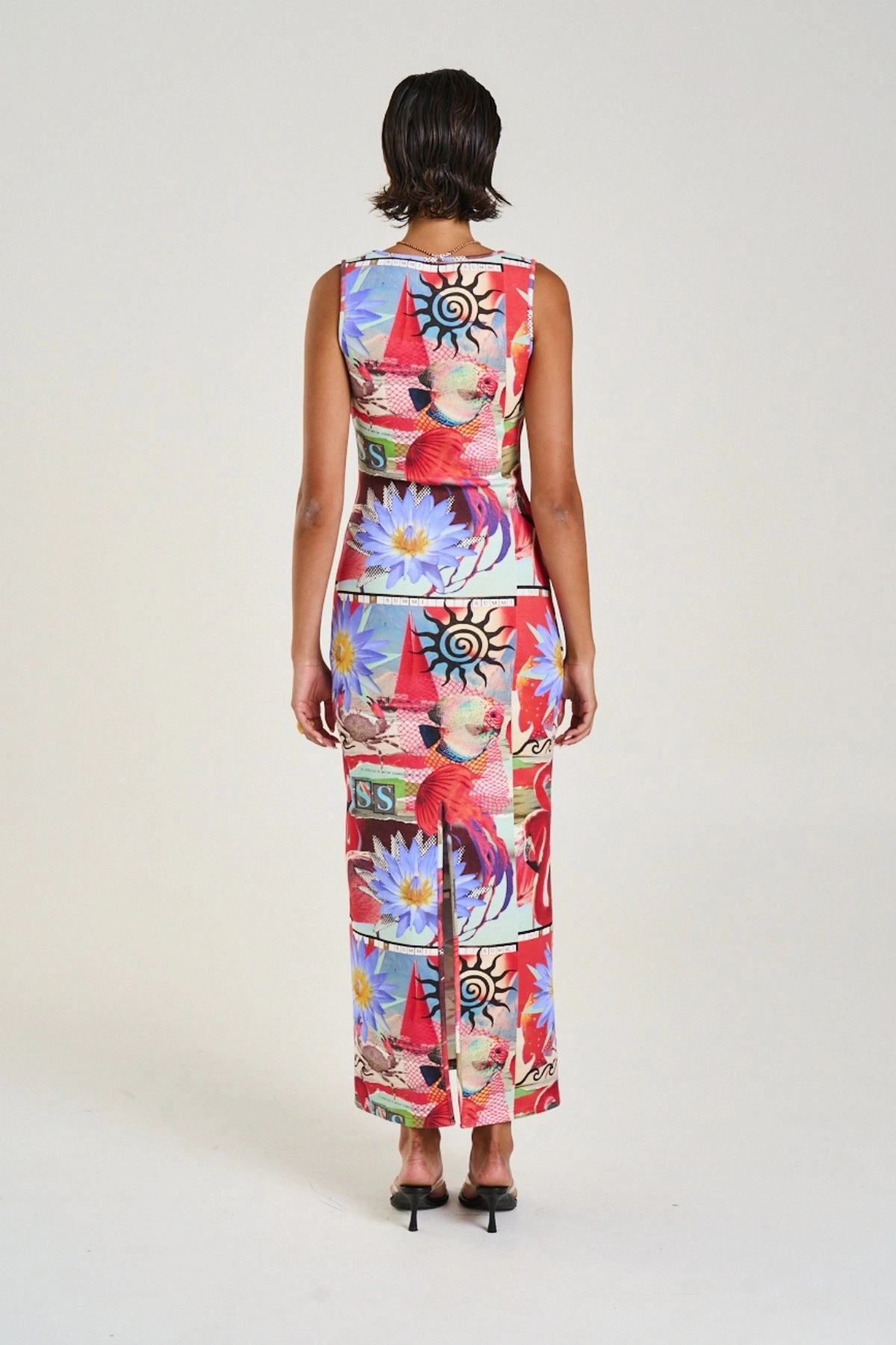 Layered Fabric Semi Formal Miami Maxi Dress Dazed