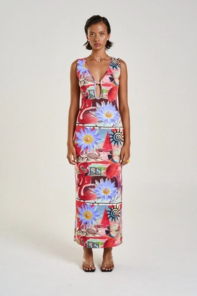 Miami Maxi Dress Dazed Sleek Texture