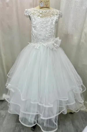 Michelina Bimbi Cap Sleeves Tiered Dress communion dress