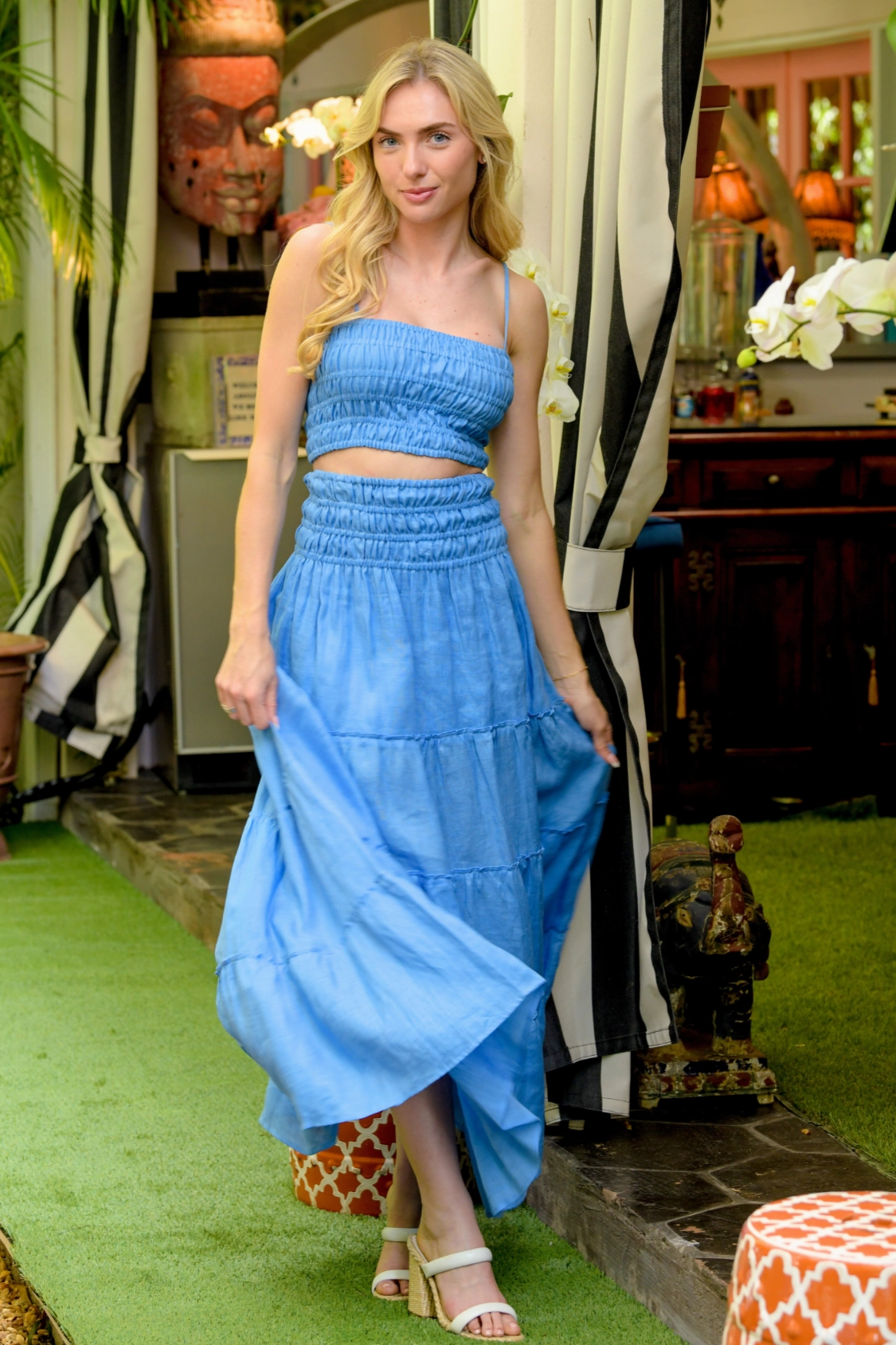 Rio Set Skirt / Light Blue Comfy Fit Tonal Layering
