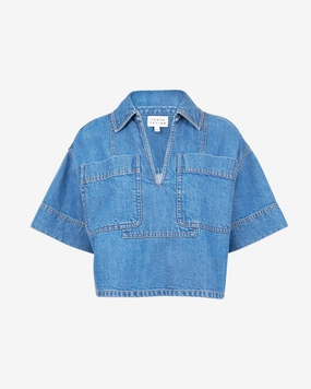 Jade Top Ribbed collar