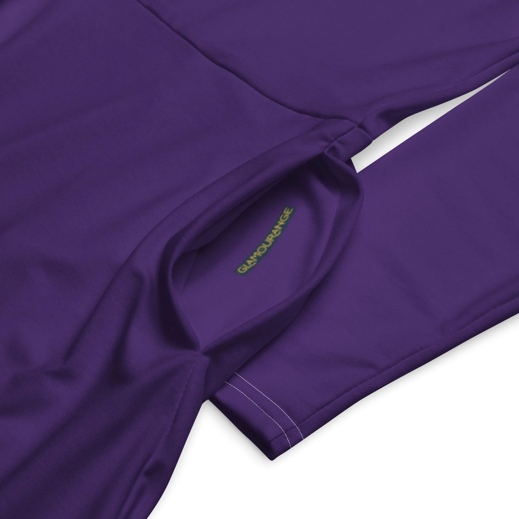 Midi Dress Long Sleeve Colour Purple (Glamourange Colour Midi Dress Long Sleeve for Women)