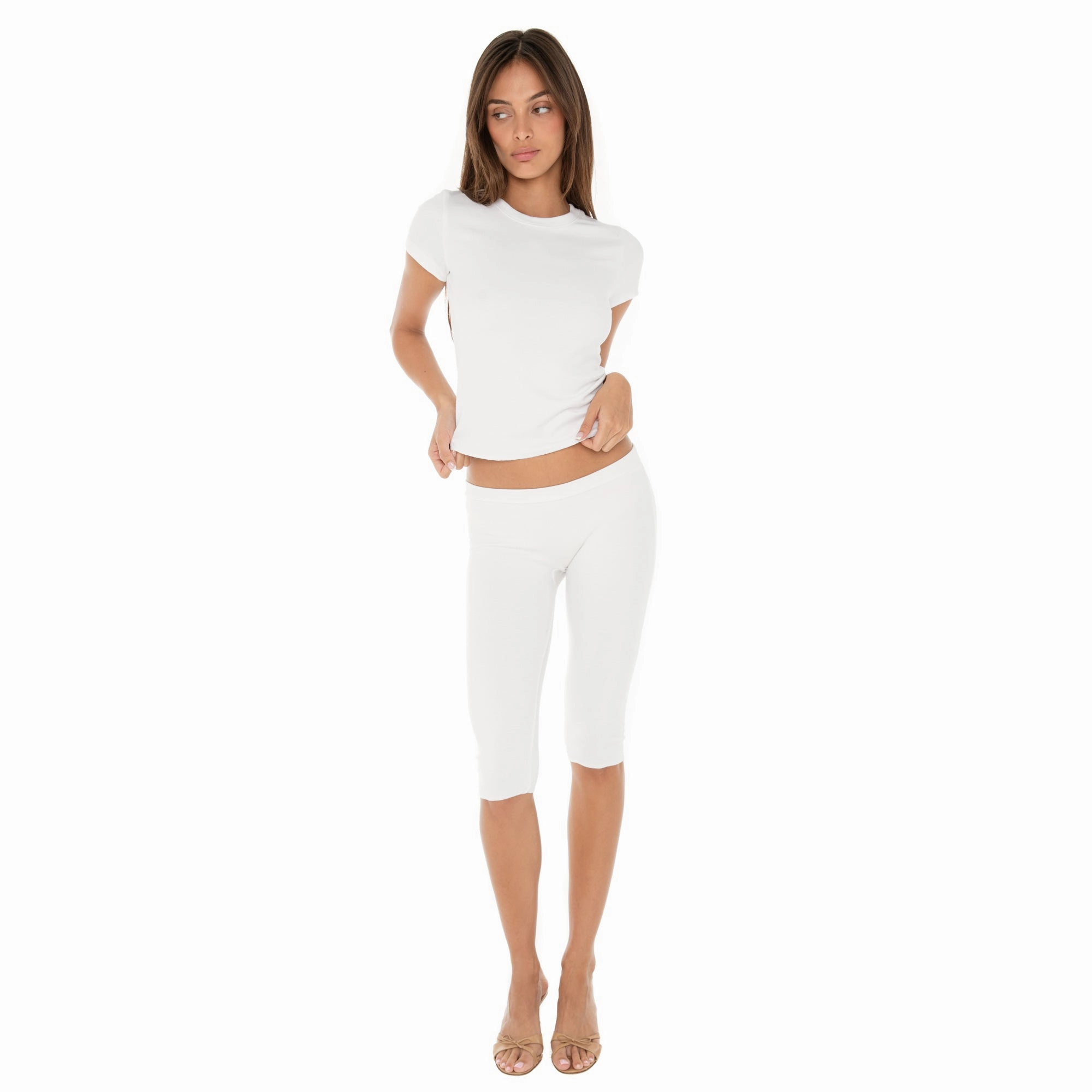 Contrast Stitching Layered Collar Miia Tee