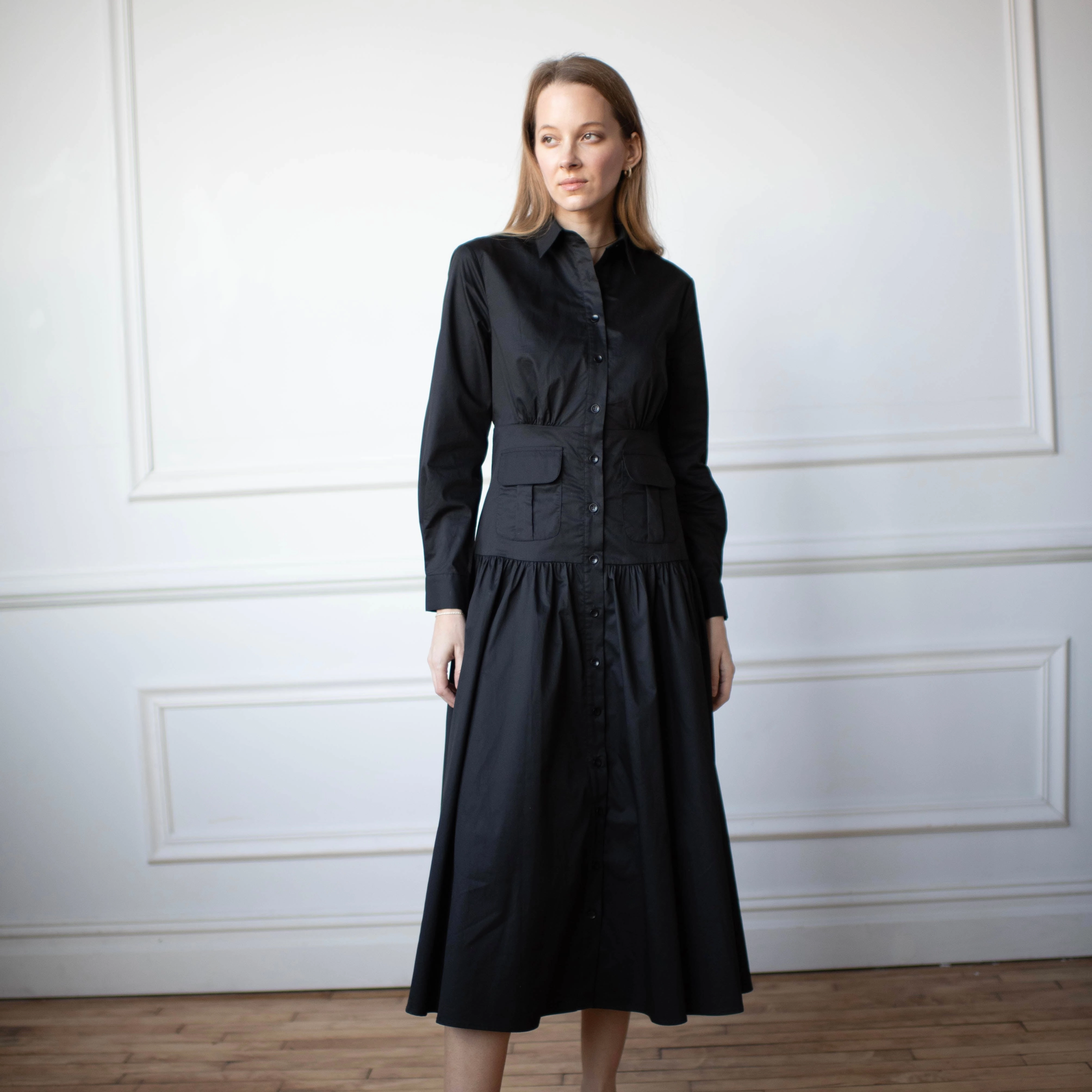 Elegant Line Garden-Party Mimi Dress | Black [Final Sale]