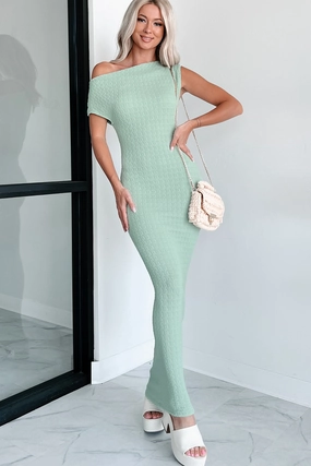 Mindful Muse Smocked Maxi Dress (Sage) Ready Glow