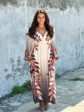 Mindy Dress in Copper Orchard Casual Edge