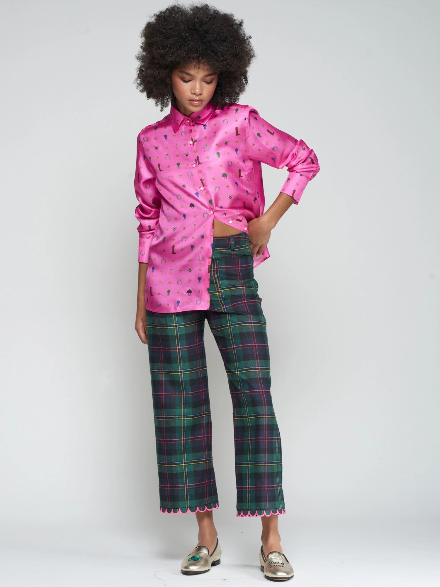 Fashionable Fit PLAID TROUSER