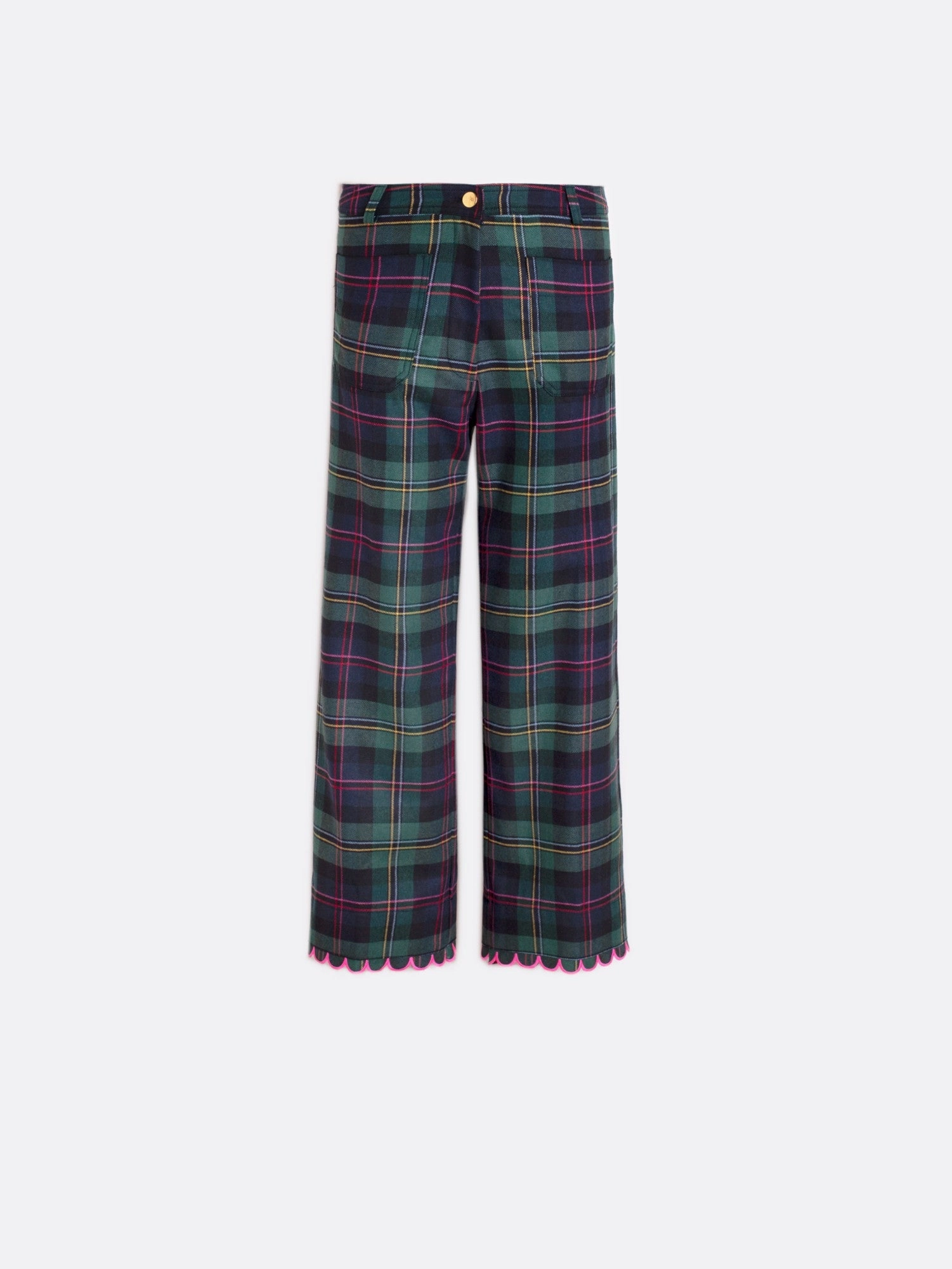Premium Look Secure Closures PLAID TROUSER