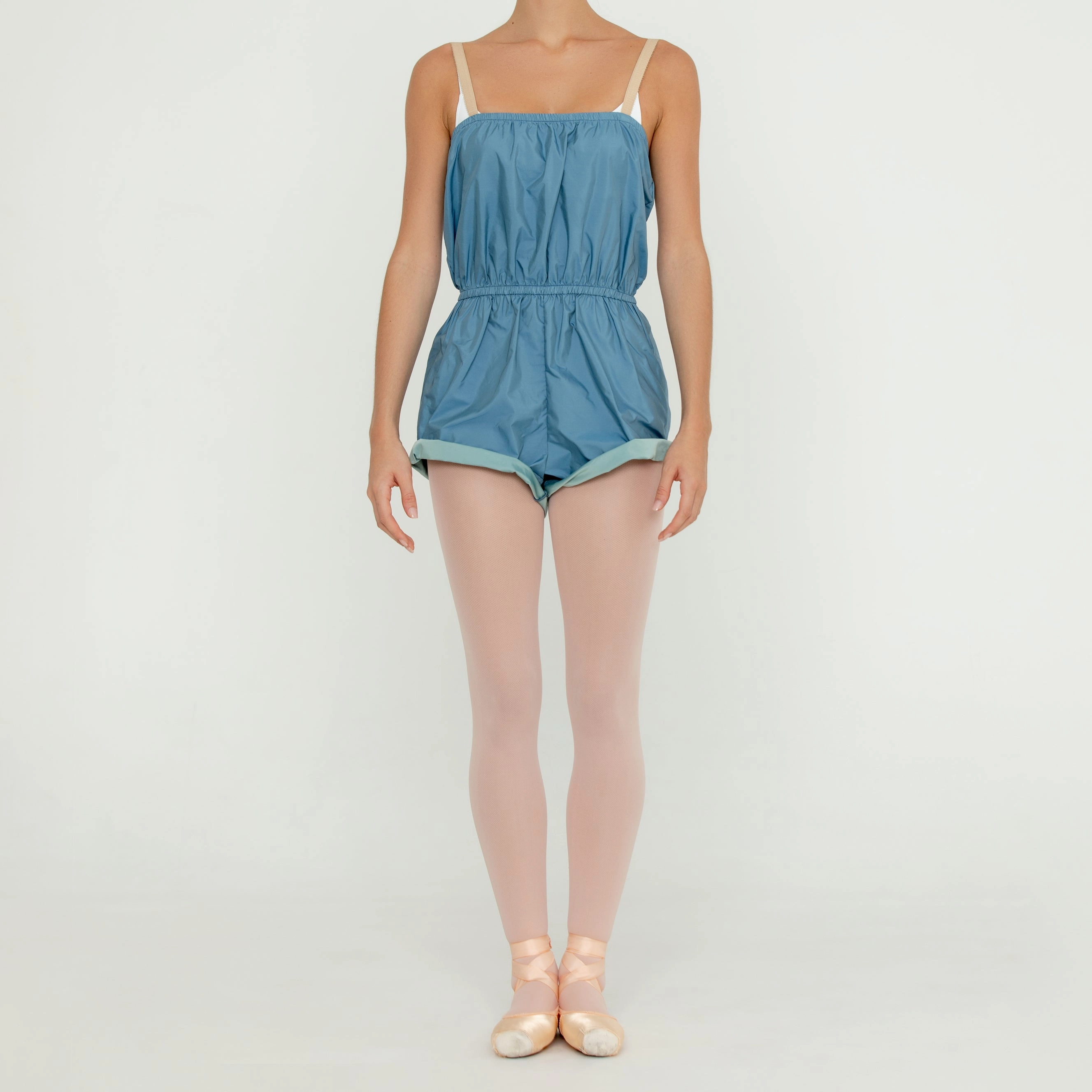 Urban Stylish Resort Vacation Pull-on Micro Romper SLATE