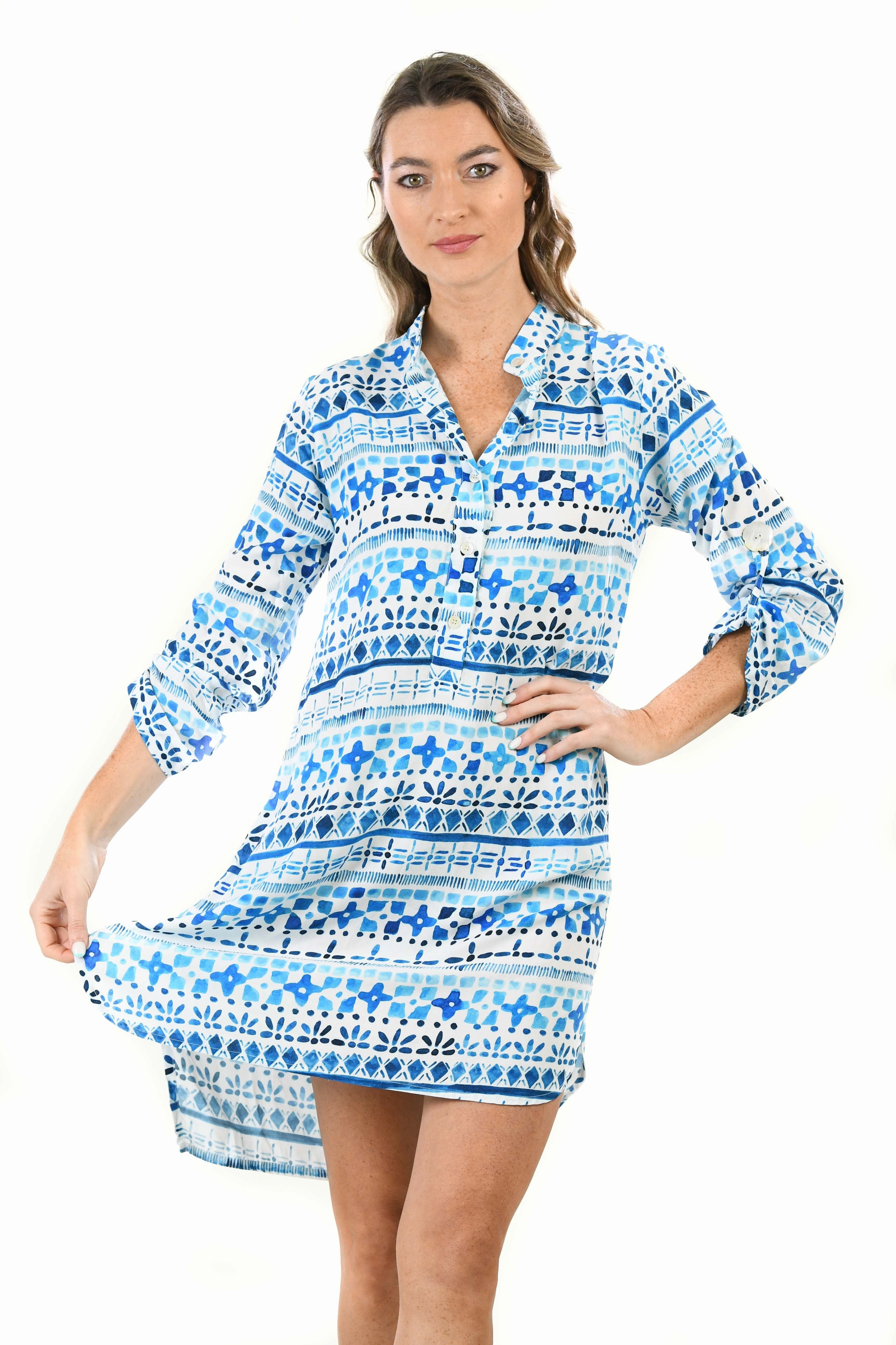 Day Tripper Dress / Blue Lagoon LightweightMaterial All Fit