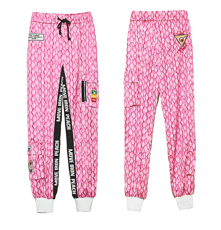 MIP TAPED SIDE STRIPE TRACK PANTS IN PINK