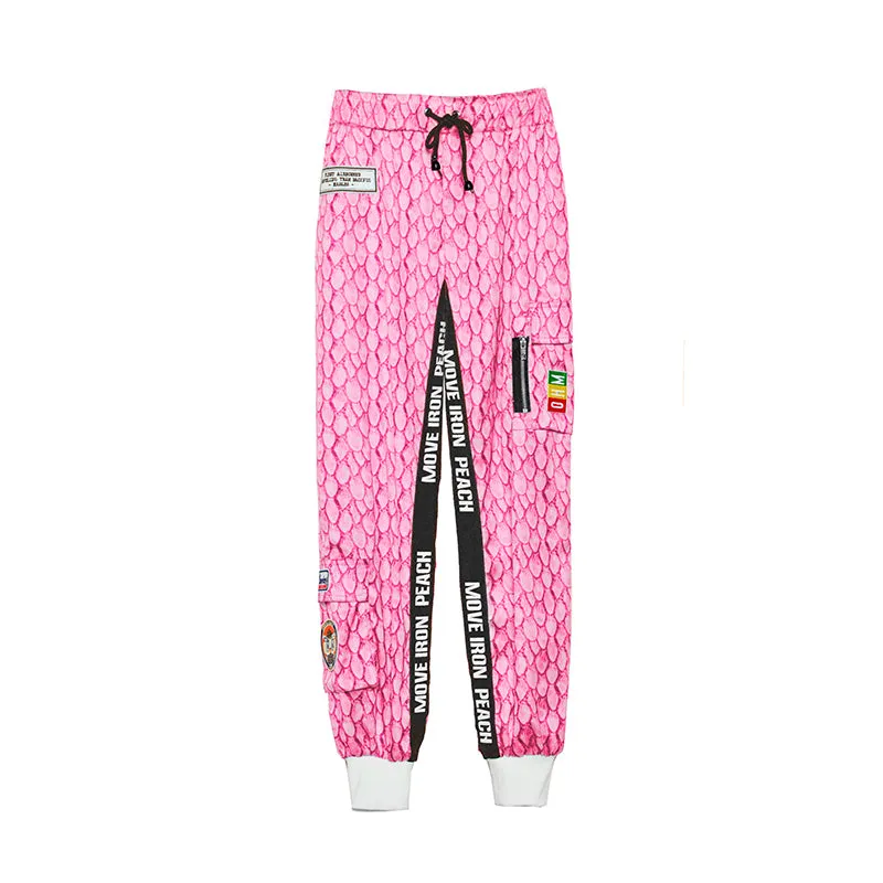MIP TAPED SIDE STRIPE TRACK PANTS IN PINK