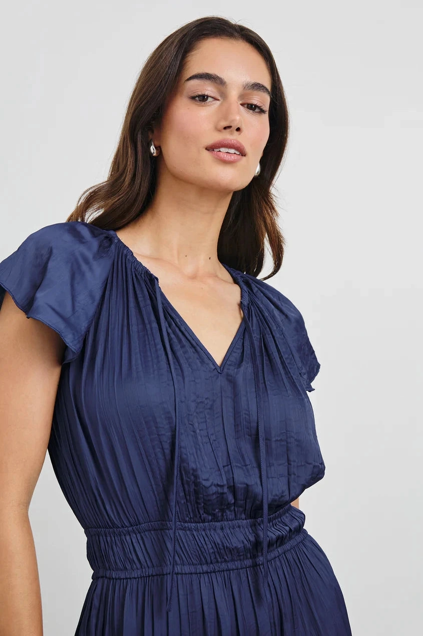 WrinkleResistantFinish Breezy Mood Mirielle Dress Admiral Blue