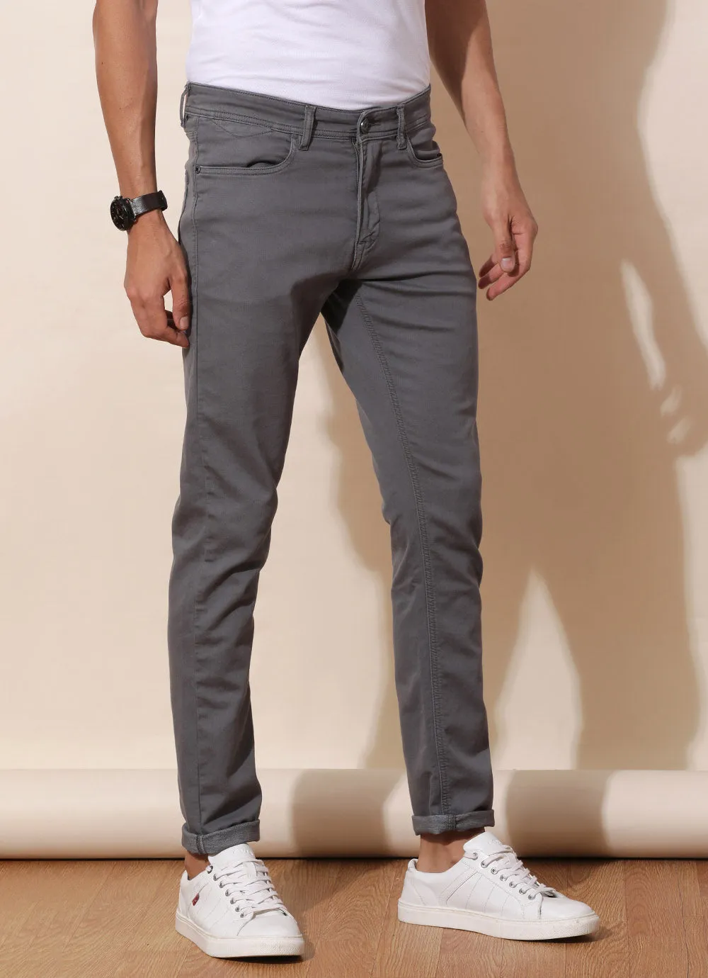 Misty Grey Knitted