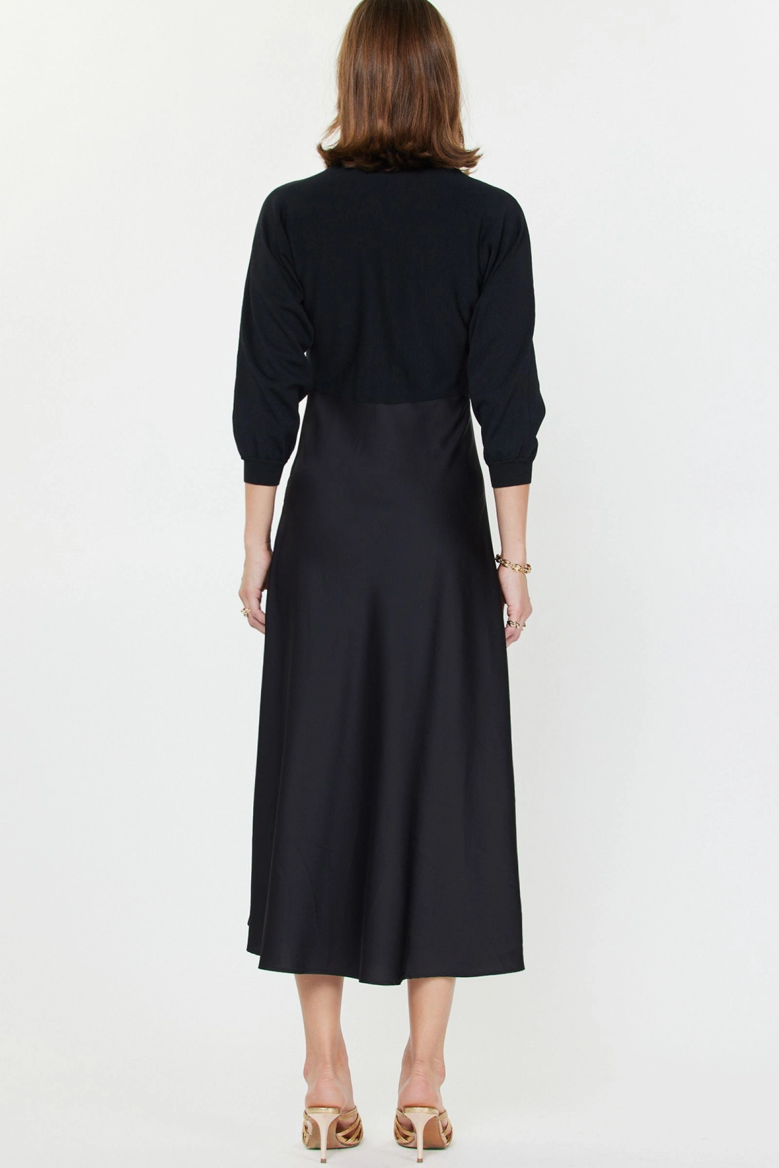 MIXED MEDIA SWEATER DRESS All Occasion