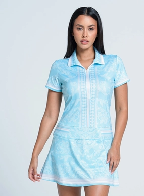 Perfectly Fitted Bishop-Sleeve Moda Dress