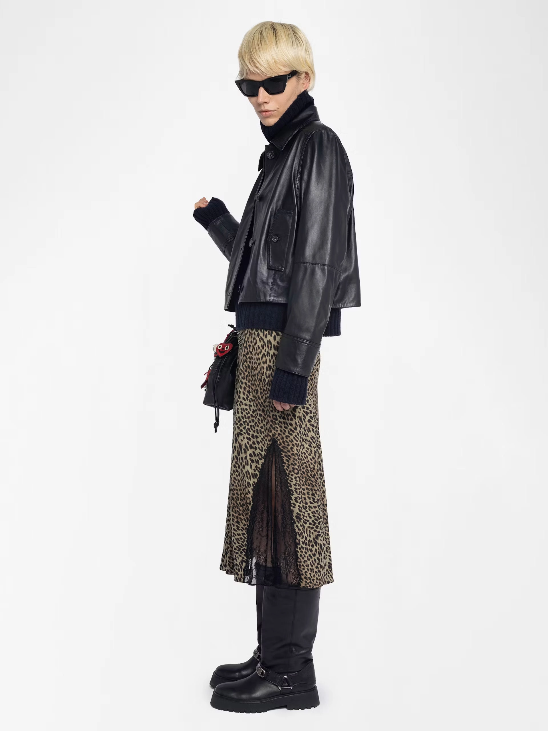 Sustainable Fabric Jayla Skirt Leaves