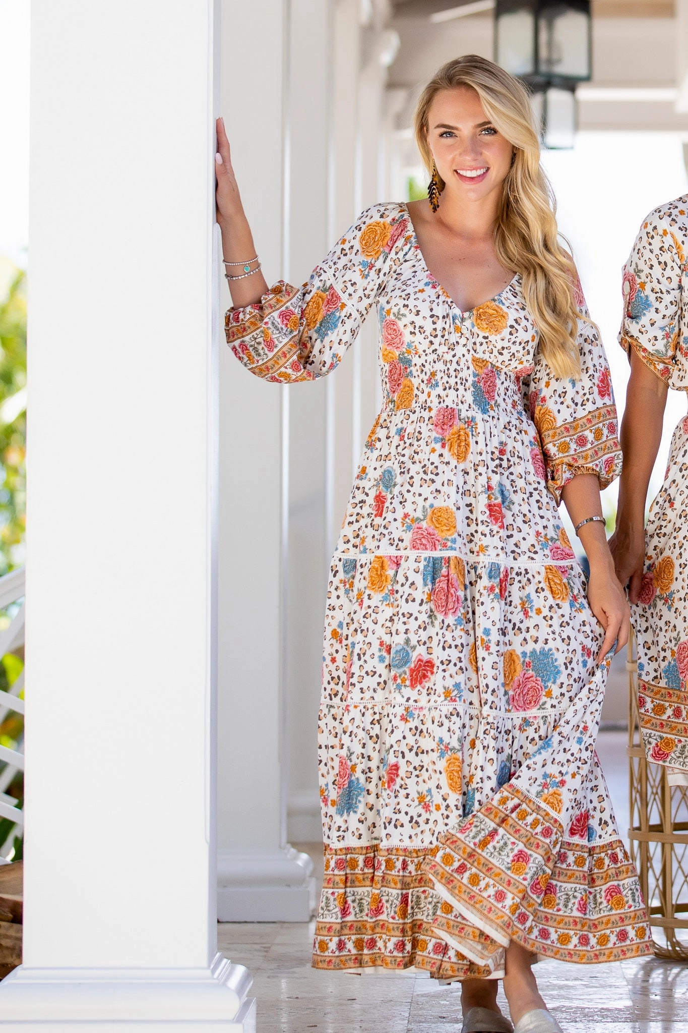 Easy Mood Madison Dress / Leopard Rose